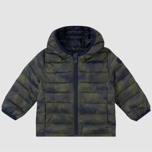 Baby Gap Cold Controlled Hooded Puffer Jacket in Green Camo in Size 0-6 Months